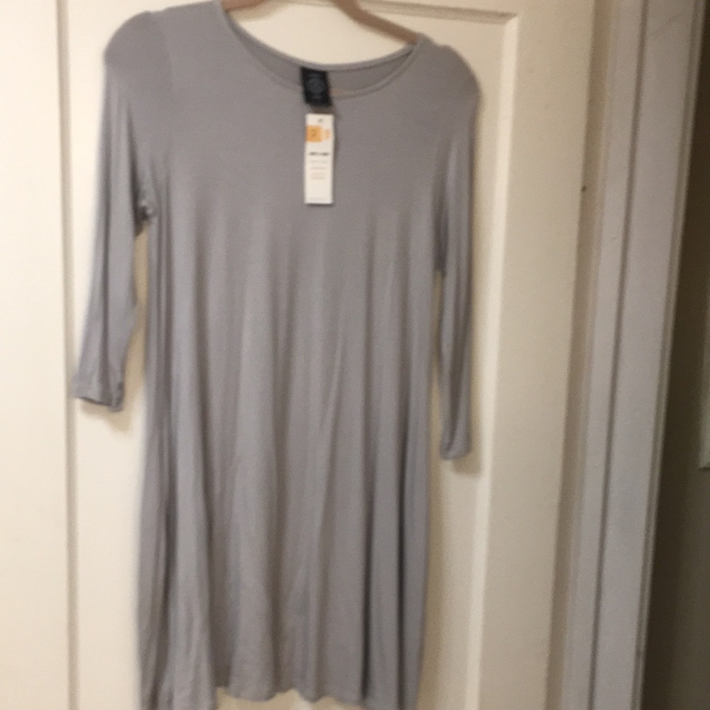 Nwt Agnes & Dora swing tunic small gray pockets